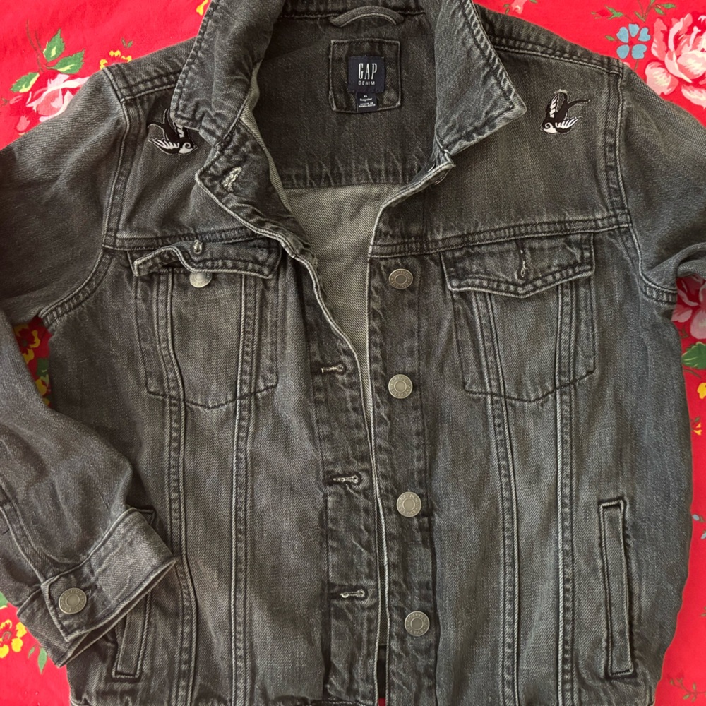 GAP KIDS Charcoal Denim Jacket - Picture 8 of 9